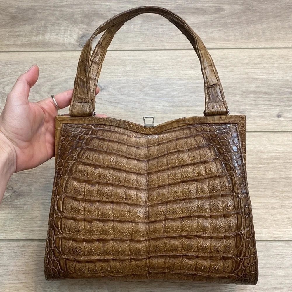 Vintage Genuine Alligator handbag - Picture 10 of 16